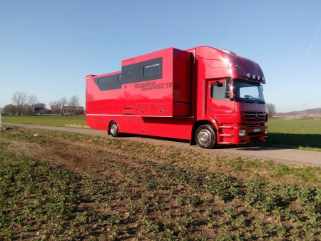 Mercedes Benz Axor * Dickenherr Generation 1 R * Fullutrustad proffsbil med hela 3,30 m utskjut, inkl utskjutbar hall * Levererad till Lithab i Sundsvall*